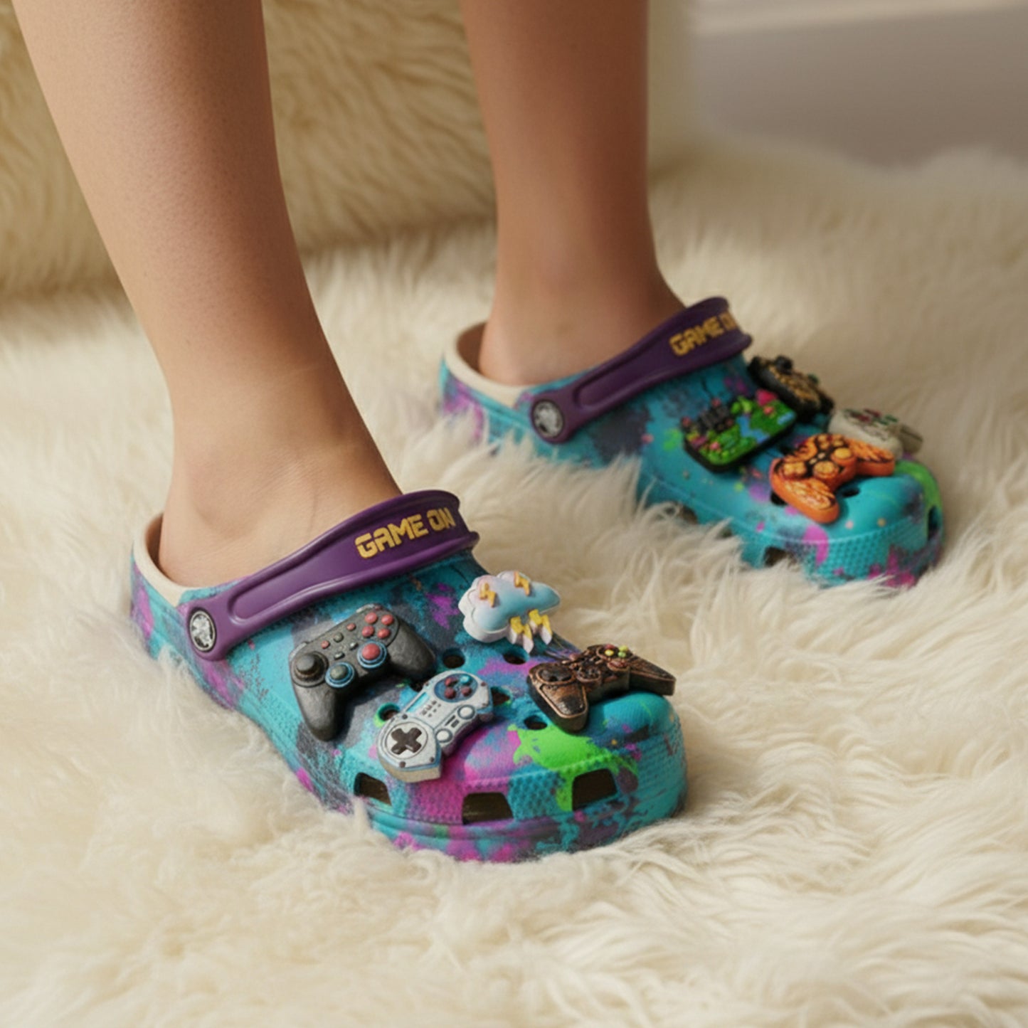 PREMIUM Gamer controller CLOGS WITH CHARMS LNTH