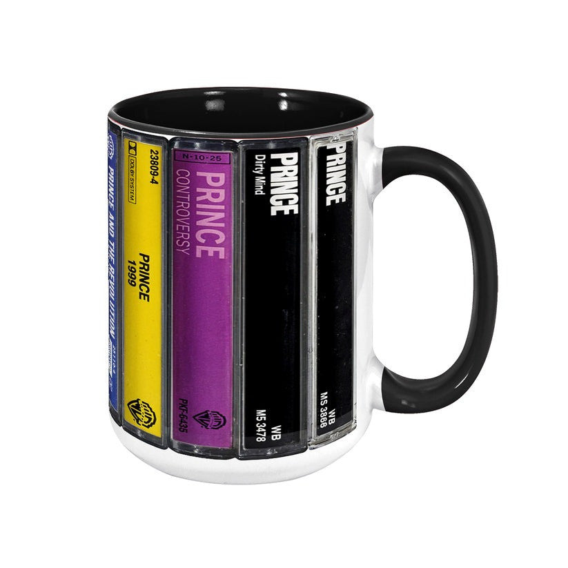 Premium PRCE Albums Cassette Collection Retro Accent Edge-to-Edge Printed Mug