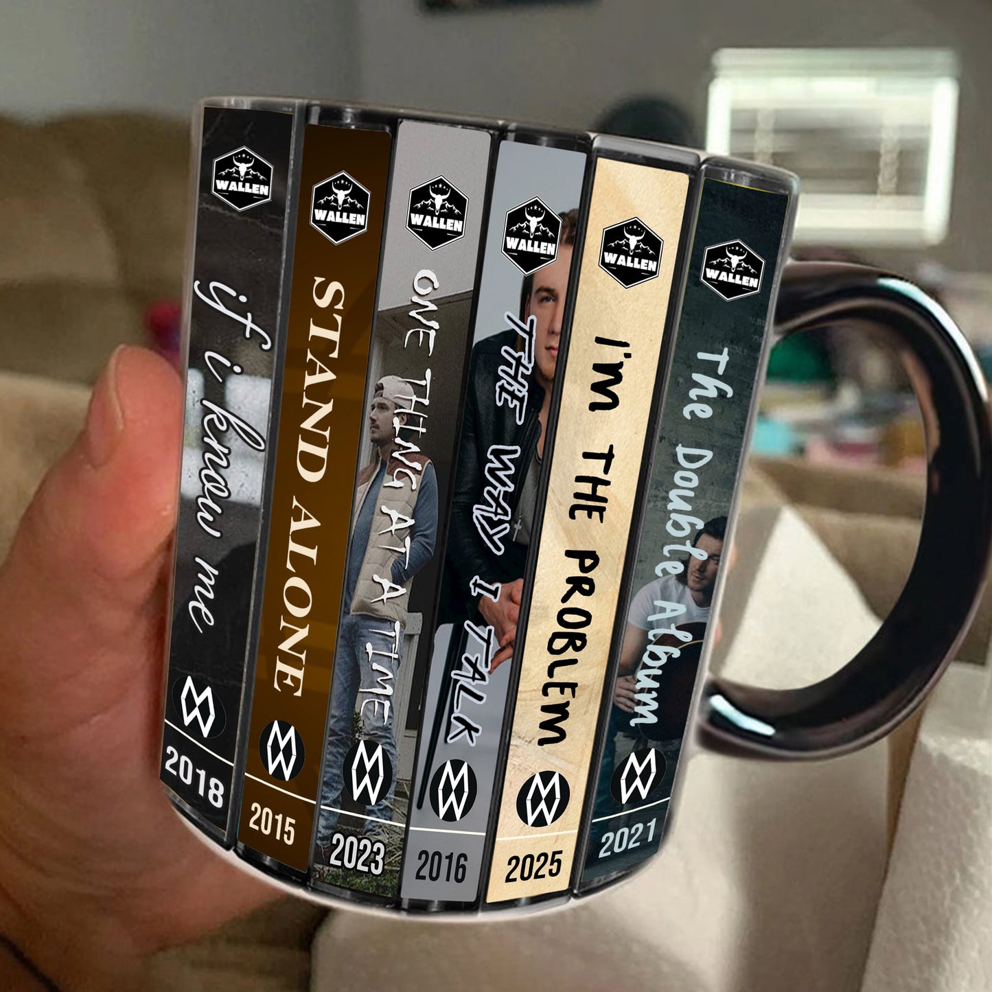 Premium MGWL Albums Cassette Collection Retro Accent Mug DAT