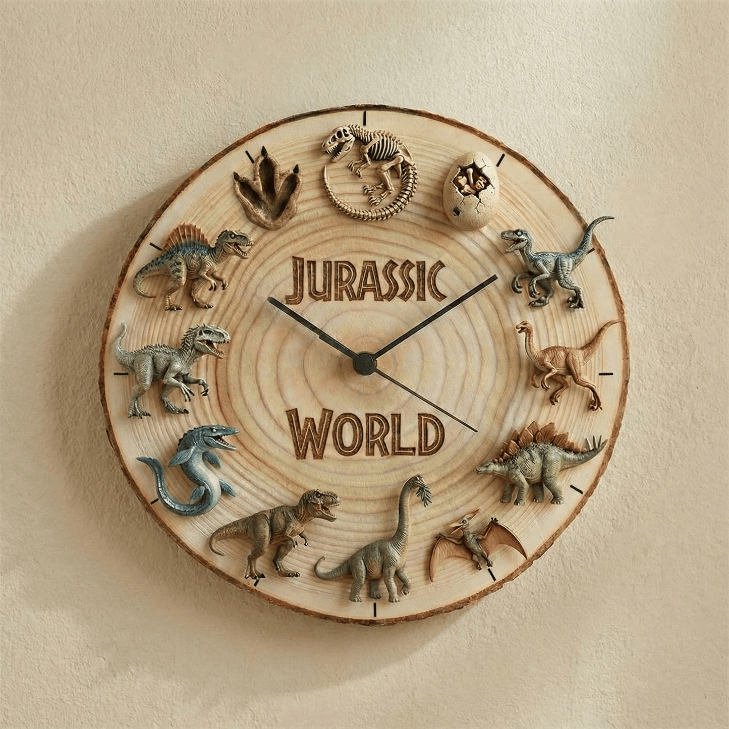 JRSW Wooden Wall Clock HTTT