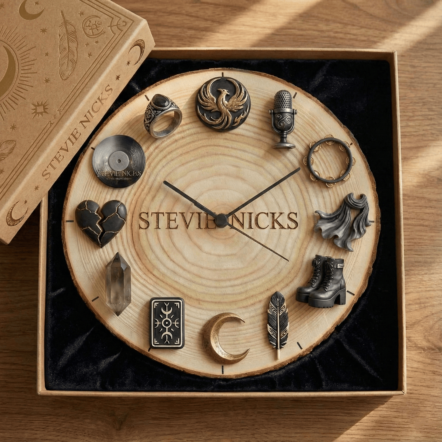 STNK Wooden Wall Clock HTTT