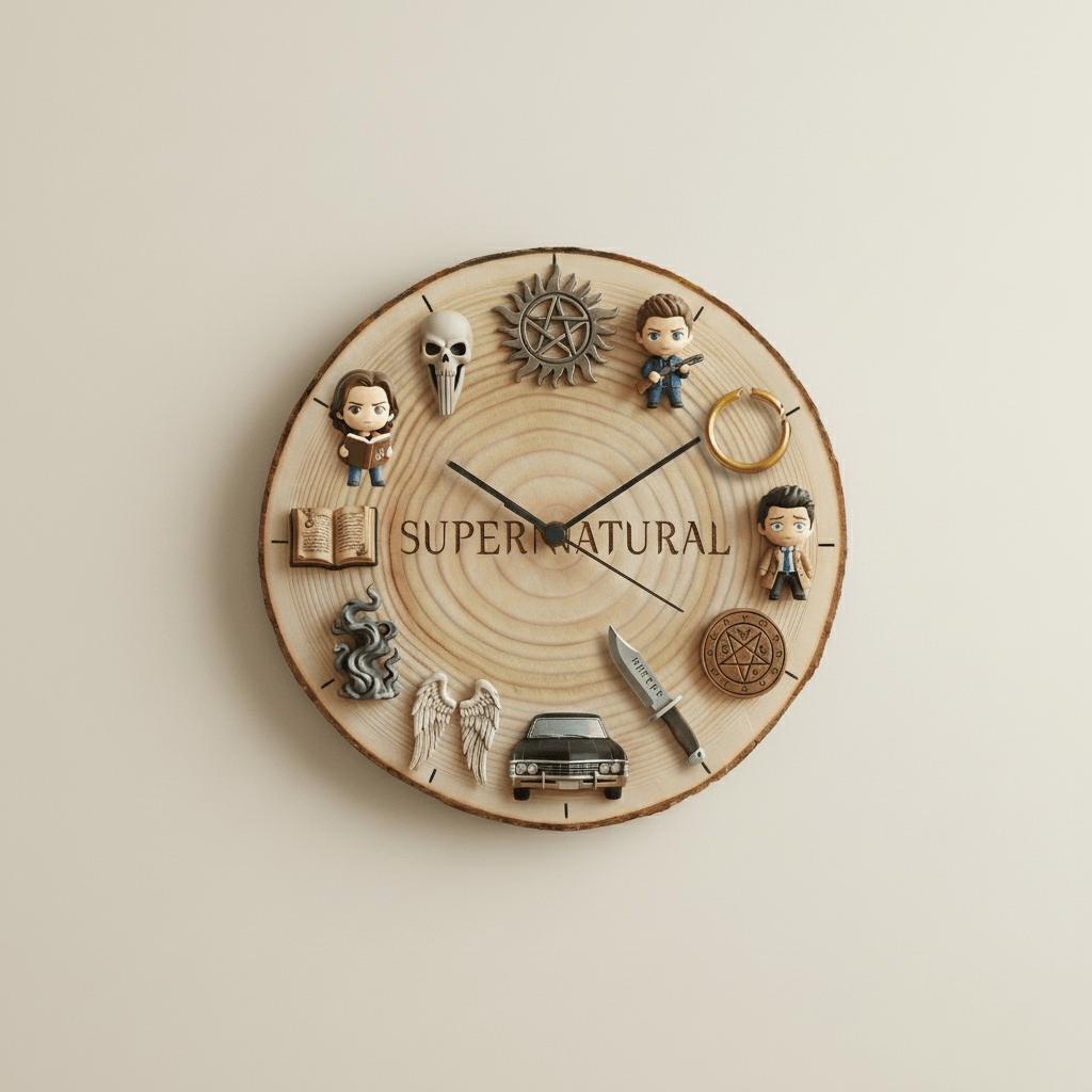 SUNA Wooden Wall Clock HTTT