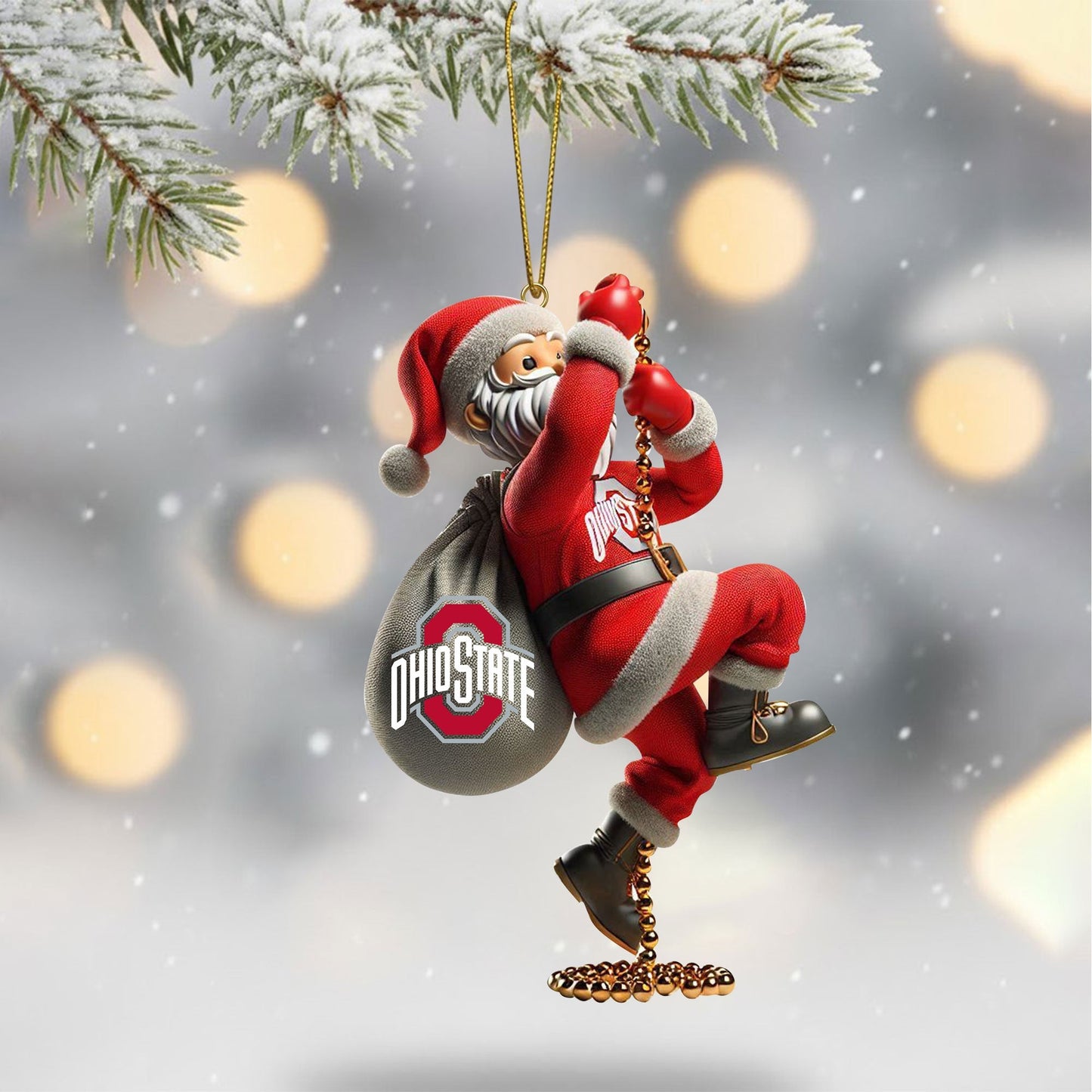 COMBO OSB CHRISTMAS TREE TOPPER WITH ORNAMENT DAT