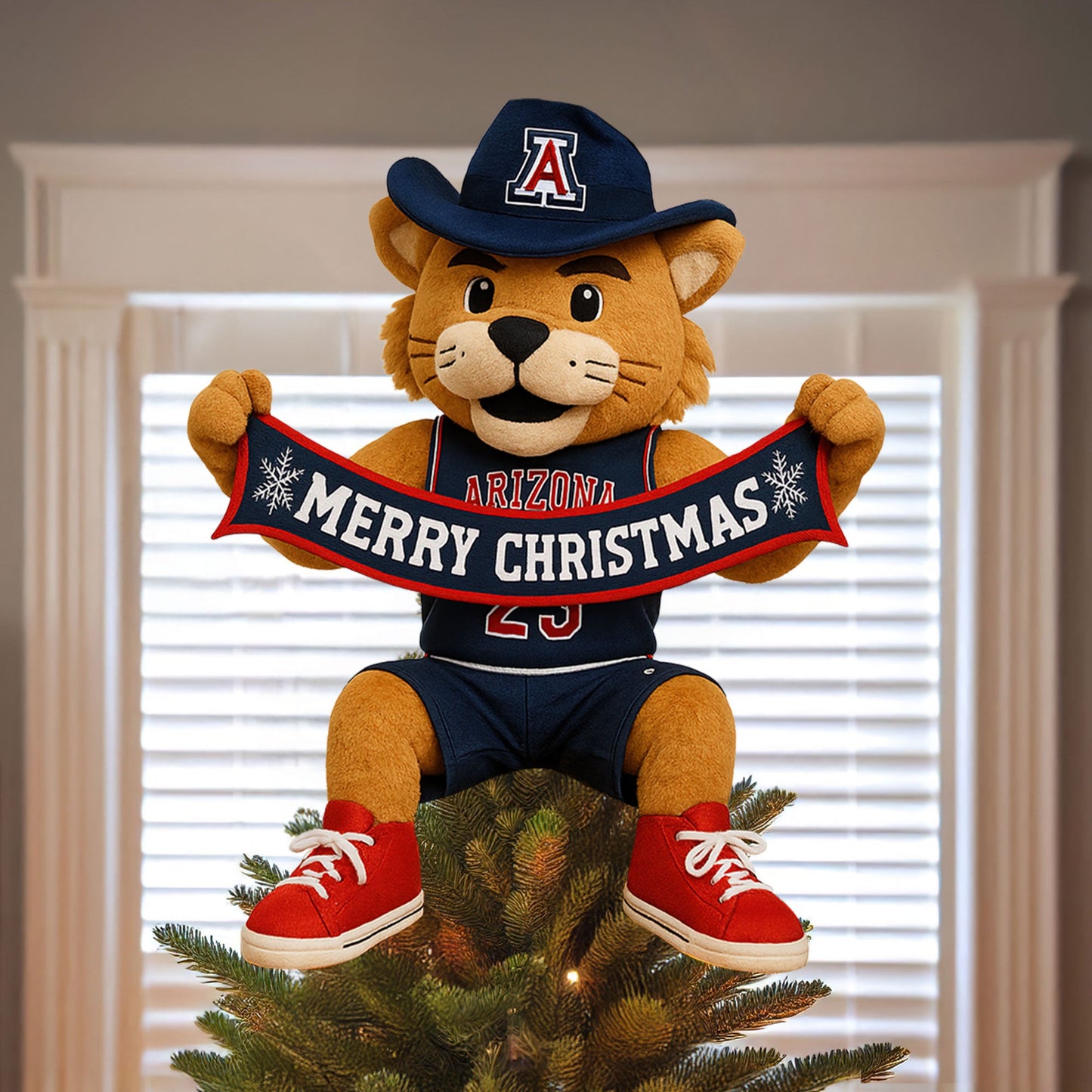 COMBO AWC CHRISTMAS TREE TOPPER WITH ORNAMENT DAT