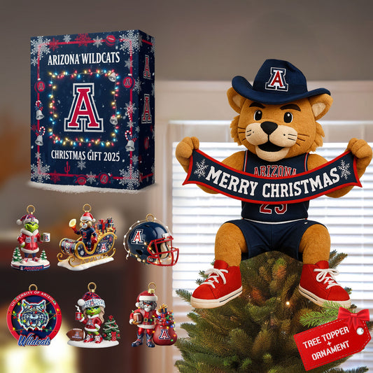 COMBO AWC CHRISTMAS TREE TOPPER WITH ORNAMENT DAT