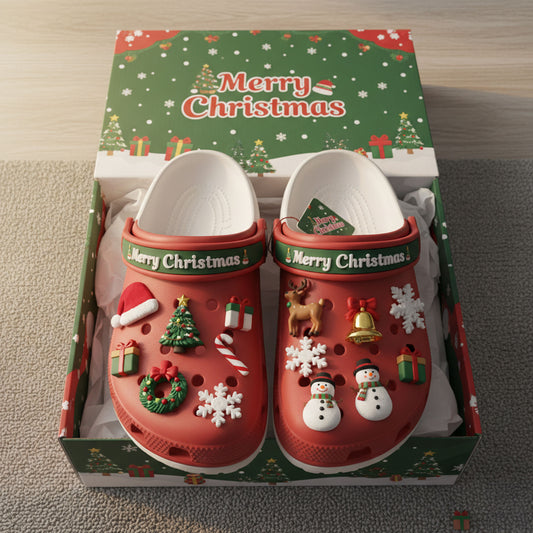 MERRY CHRISTMAS PREMIUM CLOGS DAT
