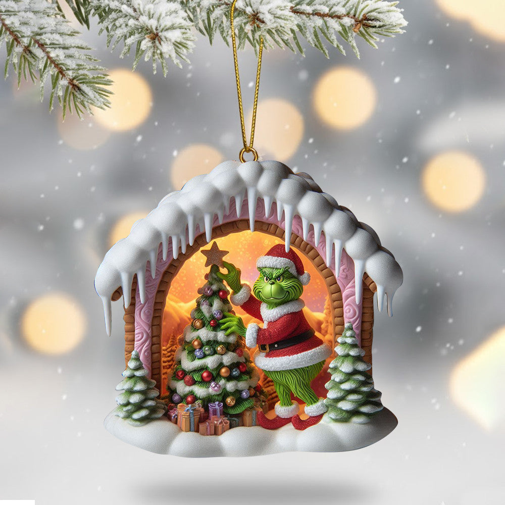 COMBO TGR CHRISTMAS TREE TOPPER WITH ORNAMENT DAT