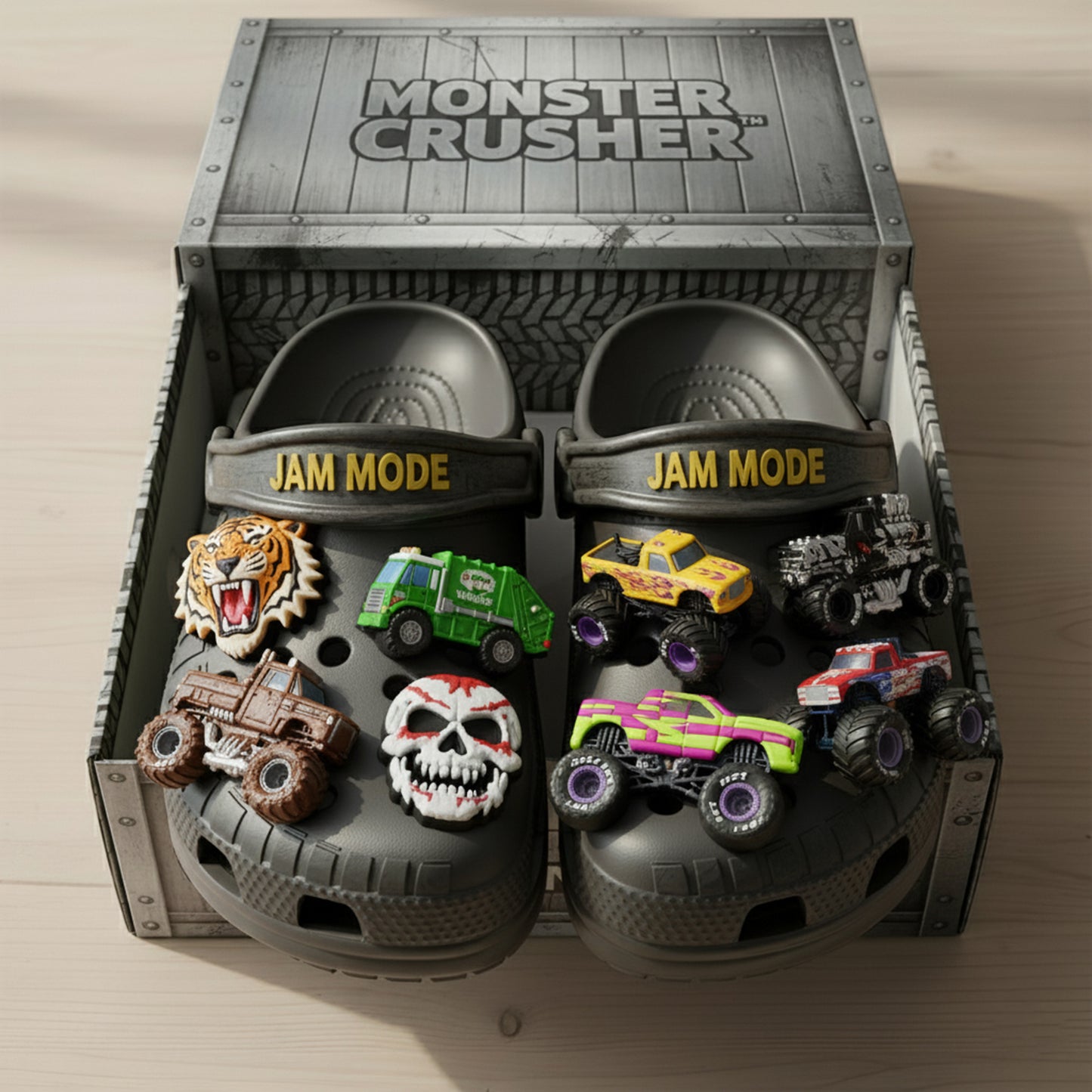 PREMIUM Monster Crusher CLOGS WITH CHARMS LNTH