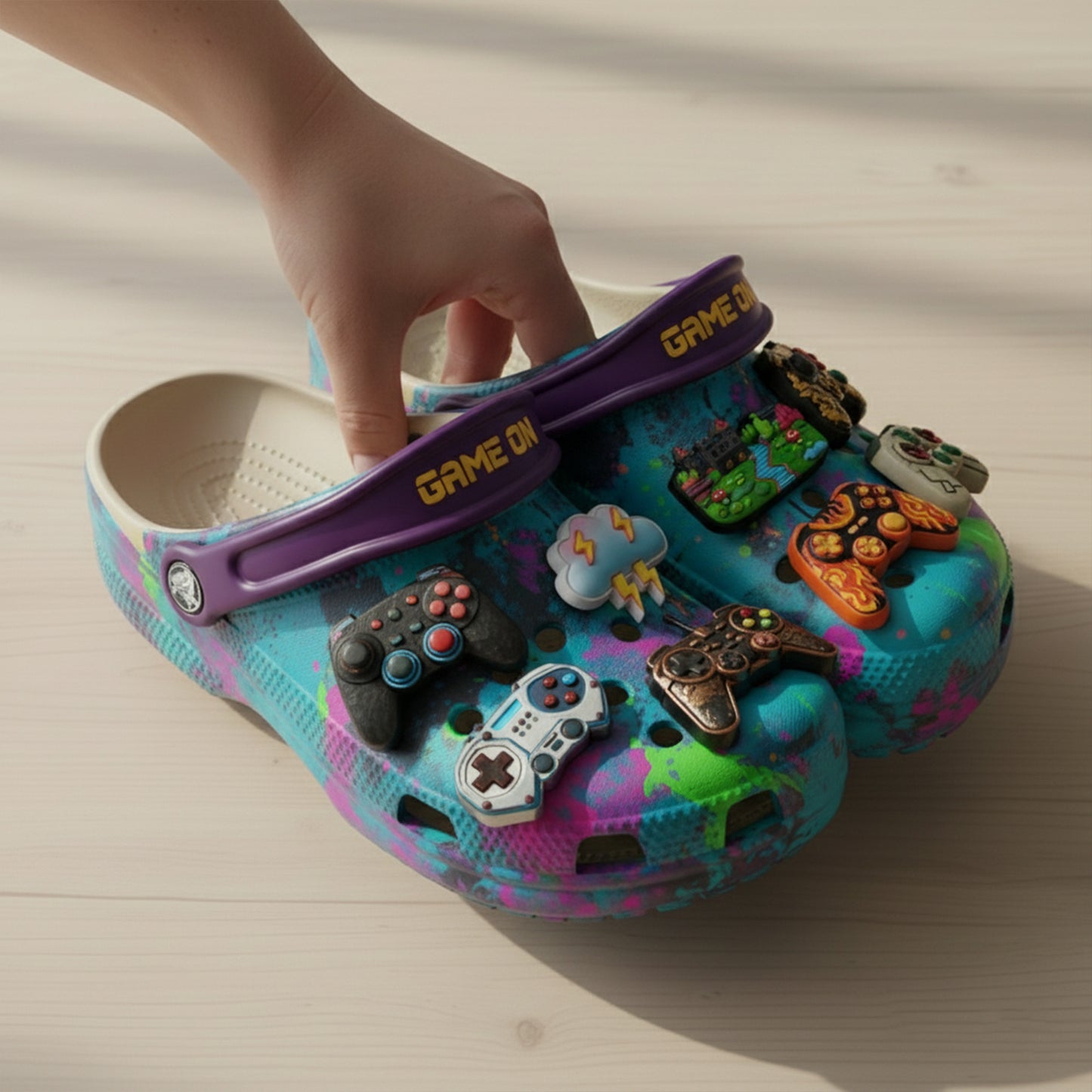 PREMIUM Gamer controller CLOGS WITH CHARMS LNTH