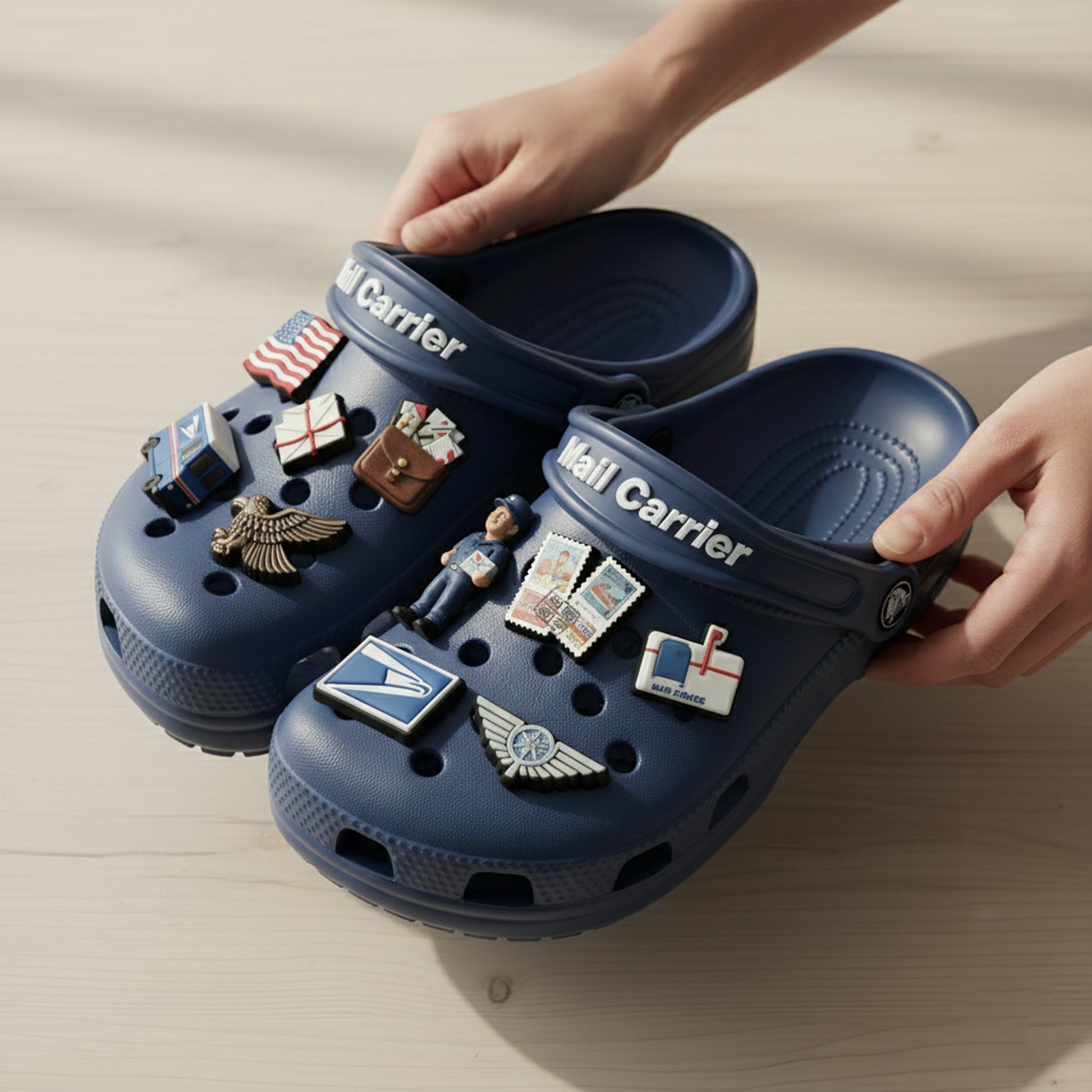 PREMIUM USPS Mail Carrier CLOGS WITH CHARMS LNTH