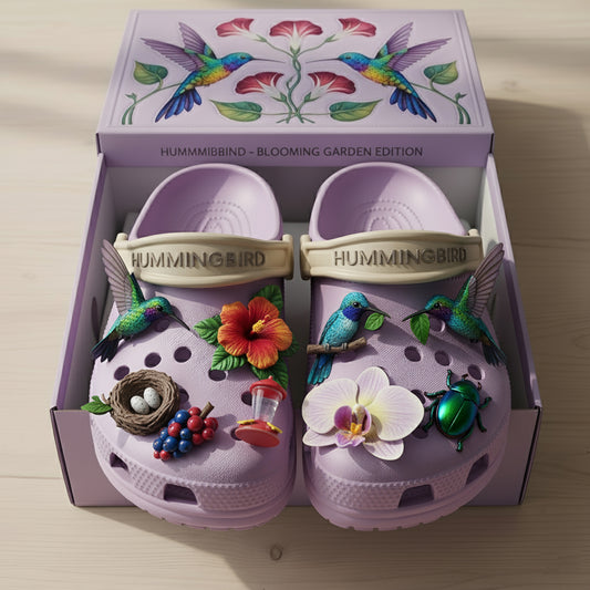 PREMIUM Hummingbird CLOGS WITH CHARMS LNTH