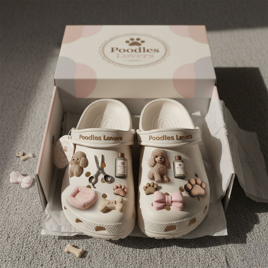 POODLE LOVERS PREMIUM CLOGS DAT
