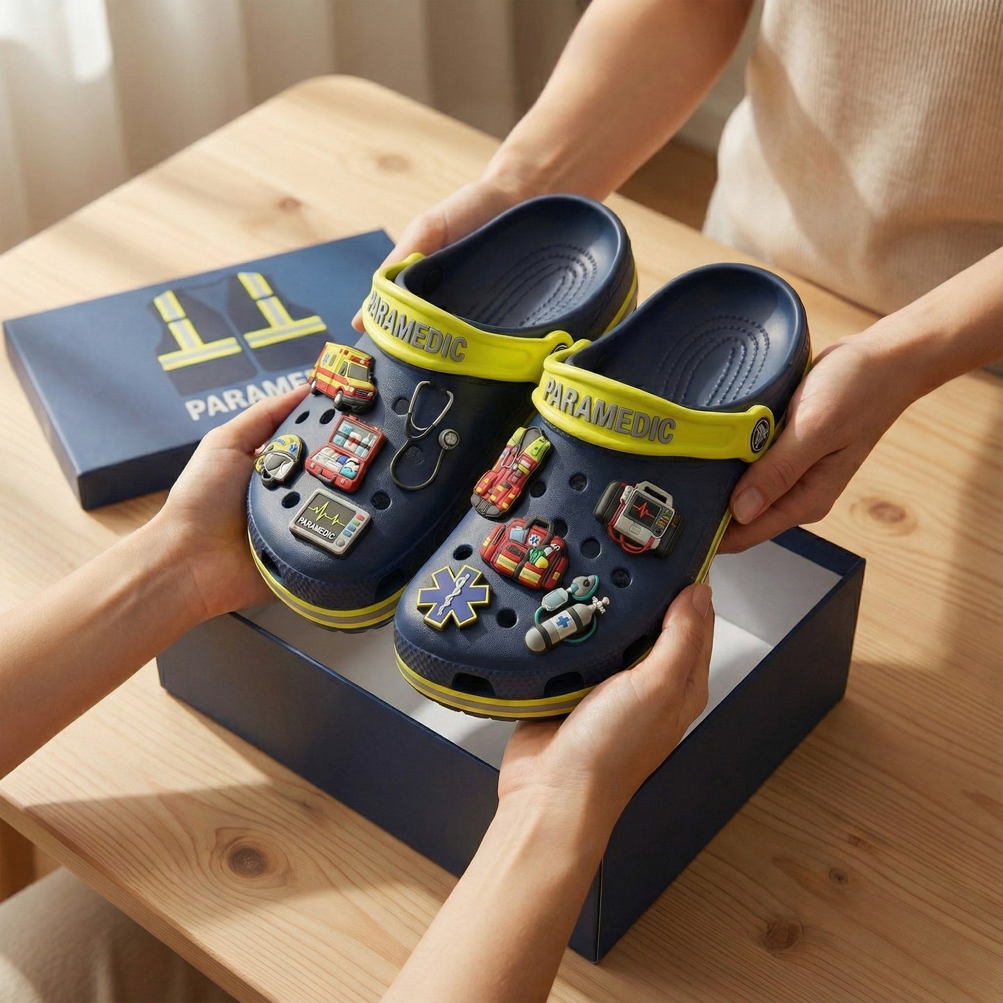 PREMIUM Paramedic CLOGS WITH CHARMS LNTH