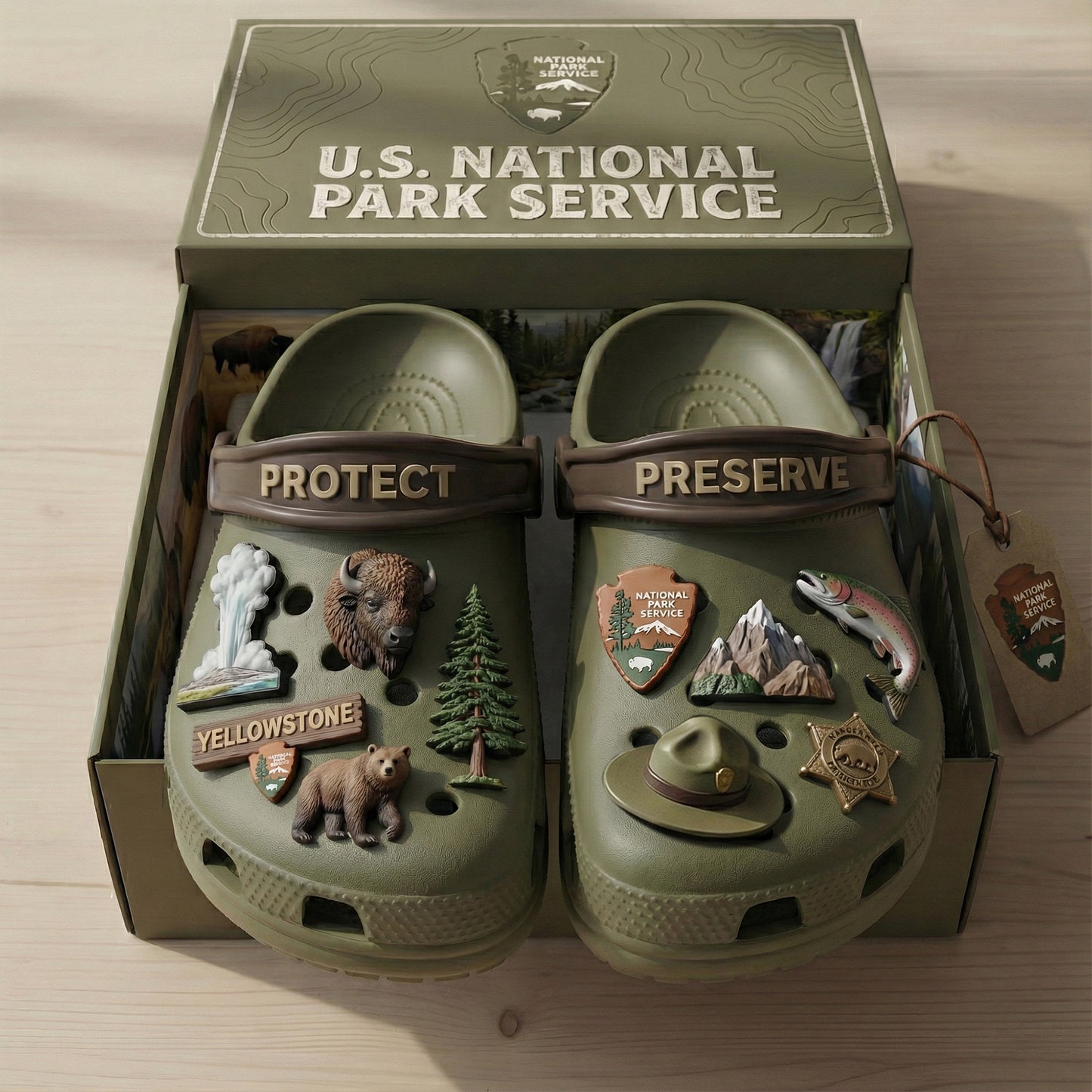 PREMIUM YNP CLOGS WITH CHARMS LNTH
