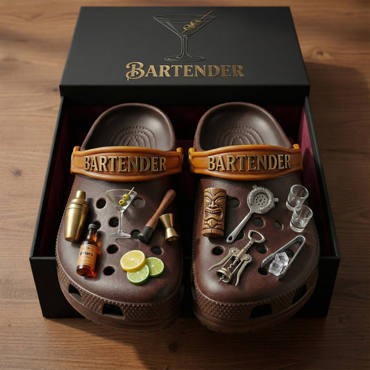 PREMIUM Bartender CLOGS WITH CHARMS LNTH