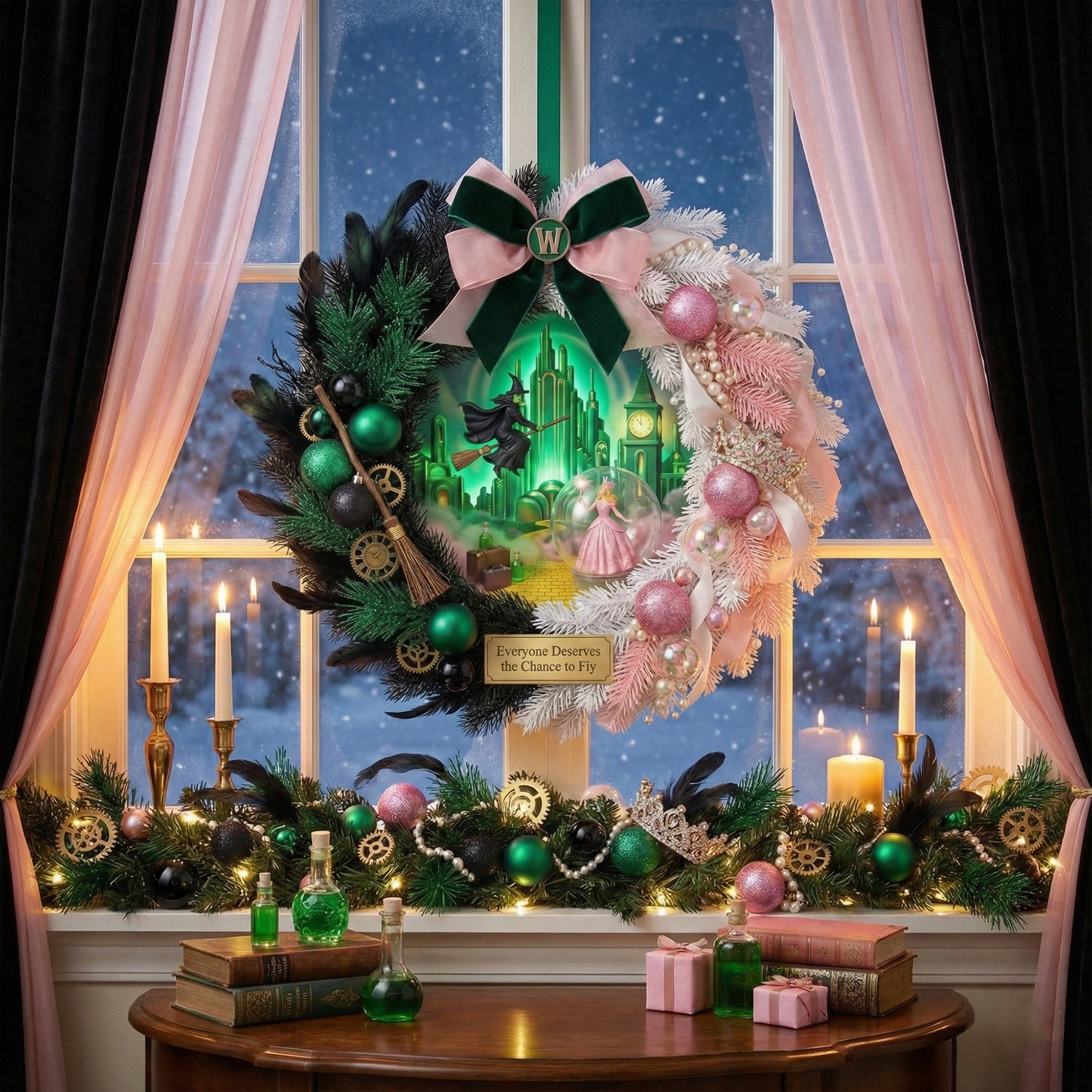 WKCD Decorative Wreath LNTH