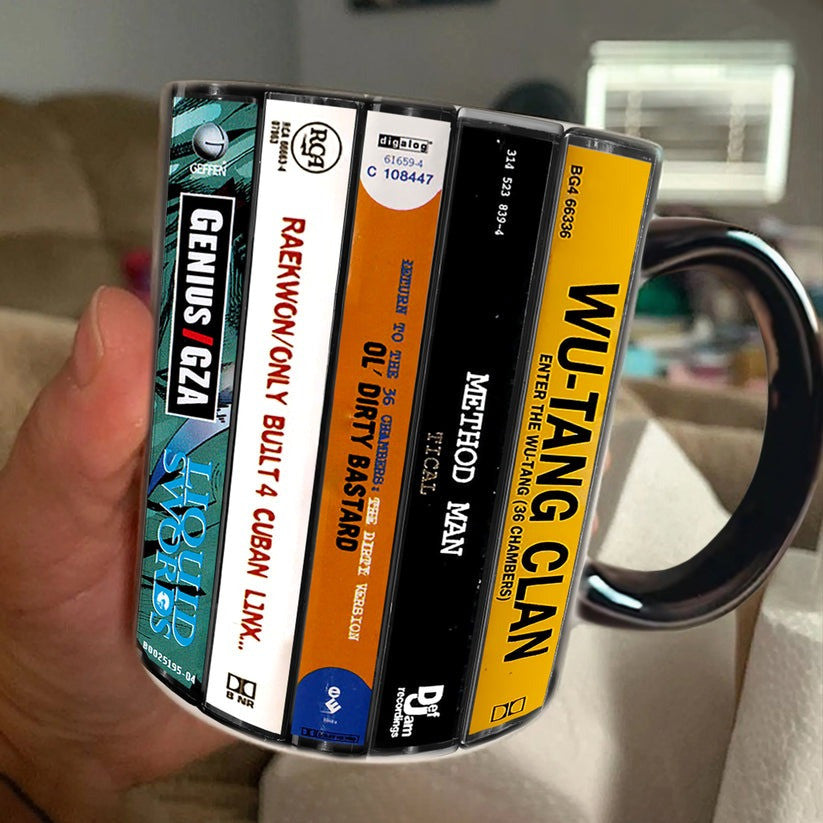 Premium WTC Albums Cassette Collection Retro Accent Mug