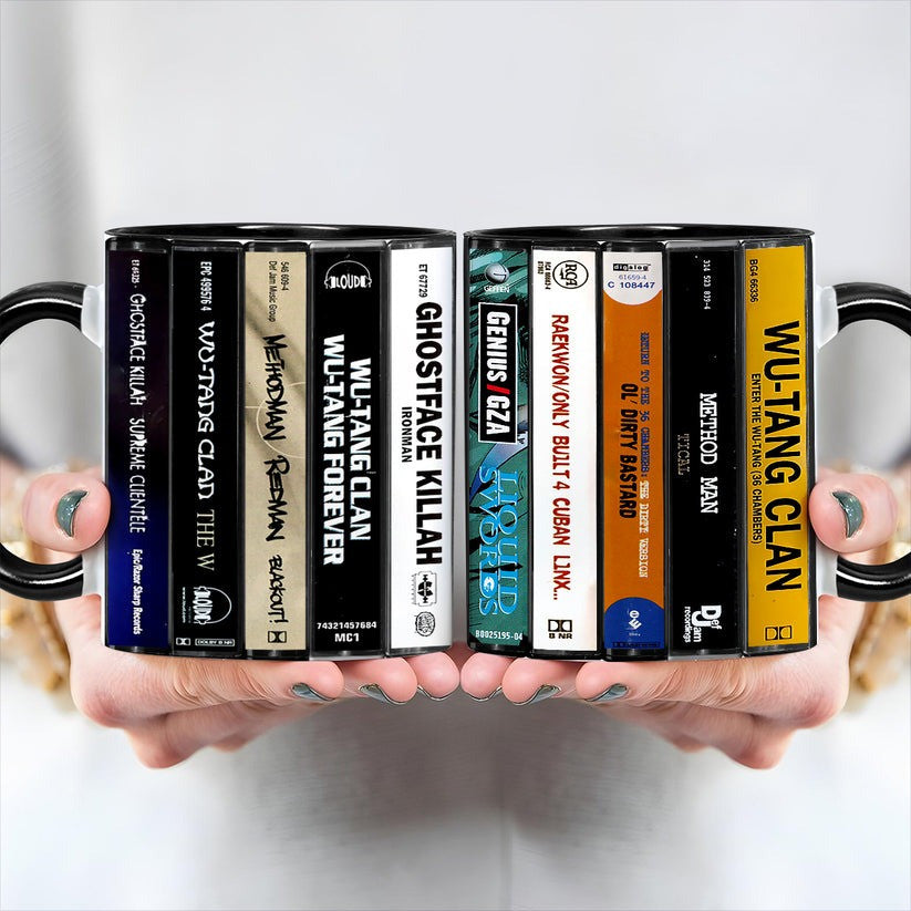 Premium WTC Albums Cassette Collection Retro Accent Mug