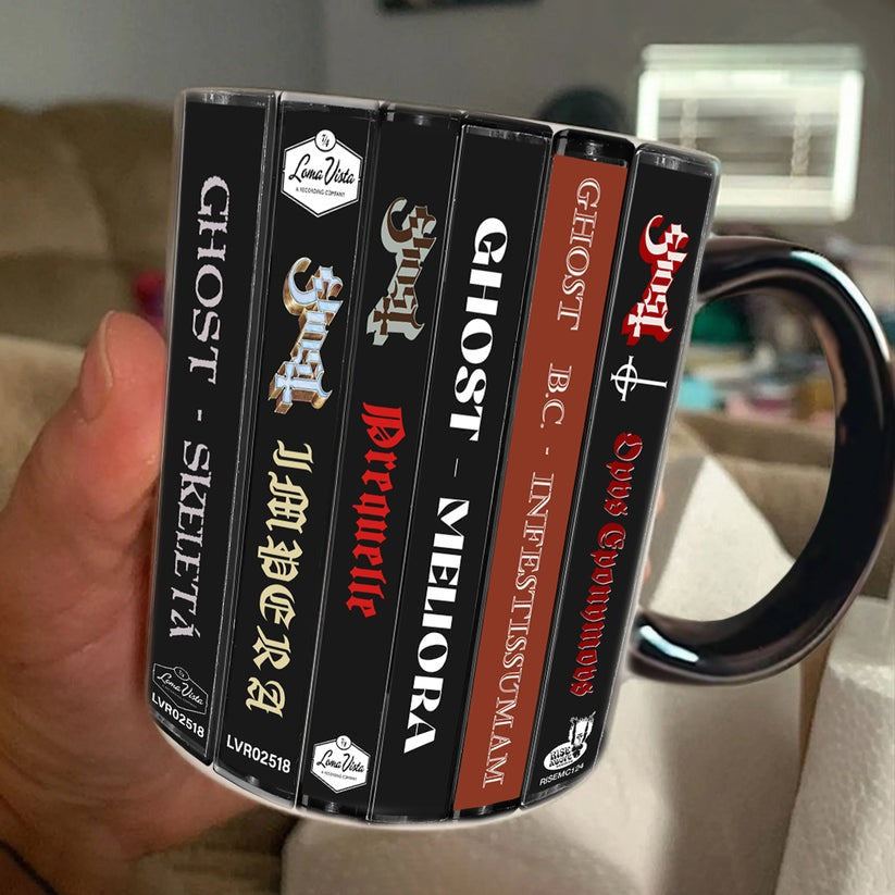 Premium GHB Cassette Collection Retro Accent Edge-to-Edge Printed Mug