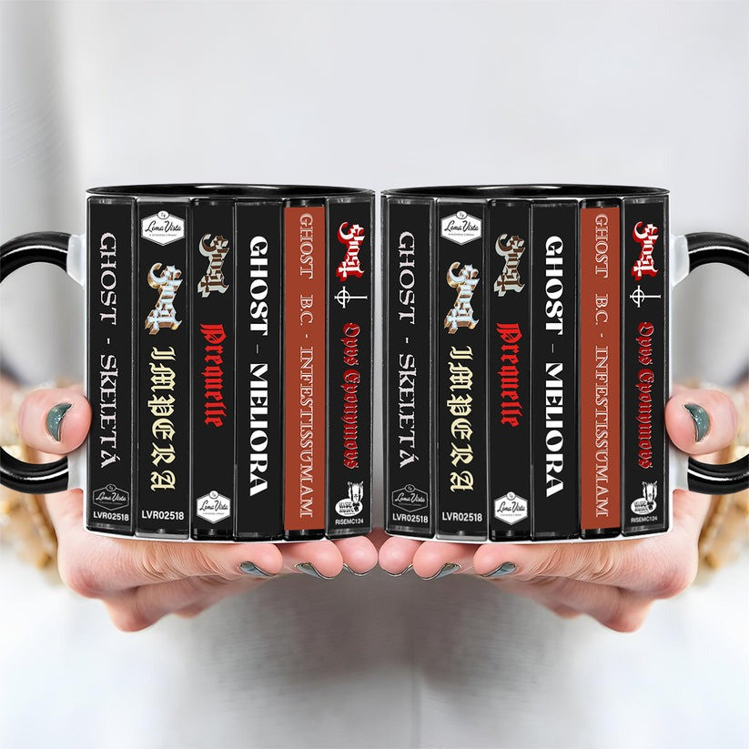 Premium GHB Cassette Collection Retro Accent Edge-to-Edge Printed Mug