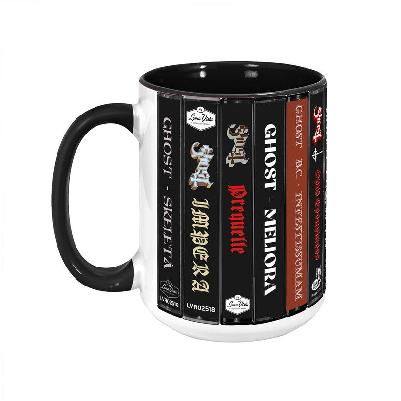 Premium GHB Cassette Collection Retro Accent Edge-to-Edge Printed Mug