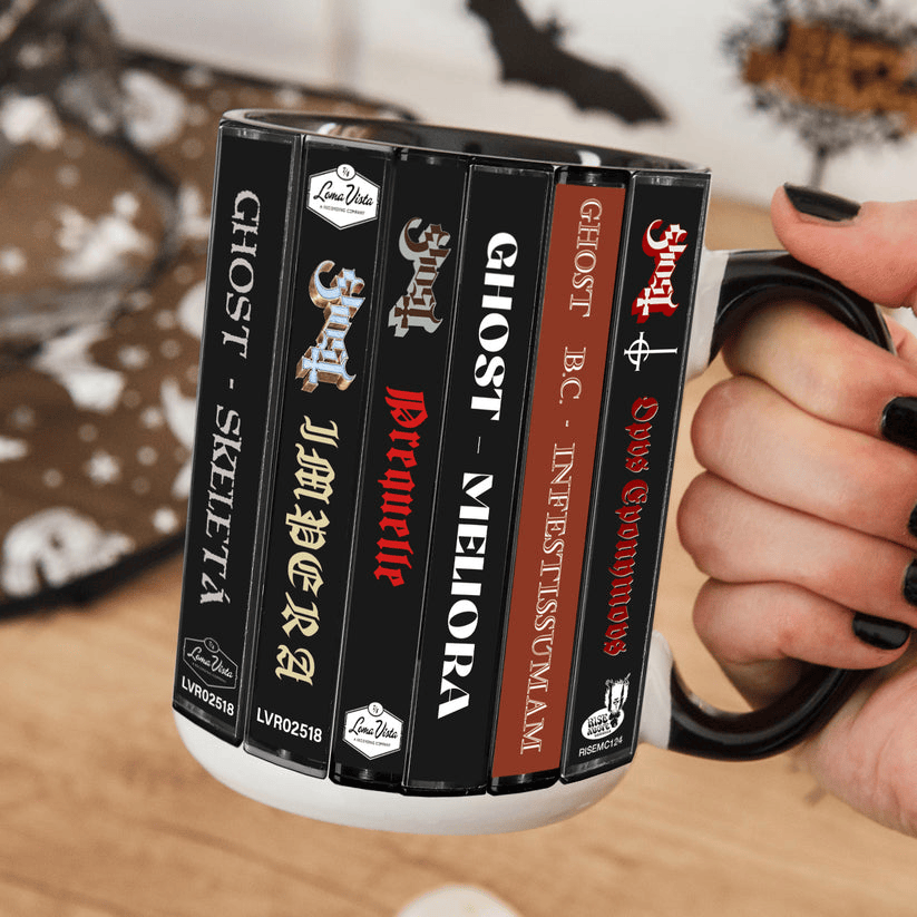 Premium GHB Cassette Collection Retro Accent Edge-to-Edge Printed Mug