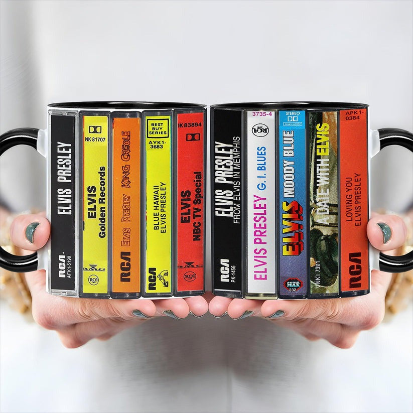 Premium ELV Albums Cassette Retro Collection Accent Mug