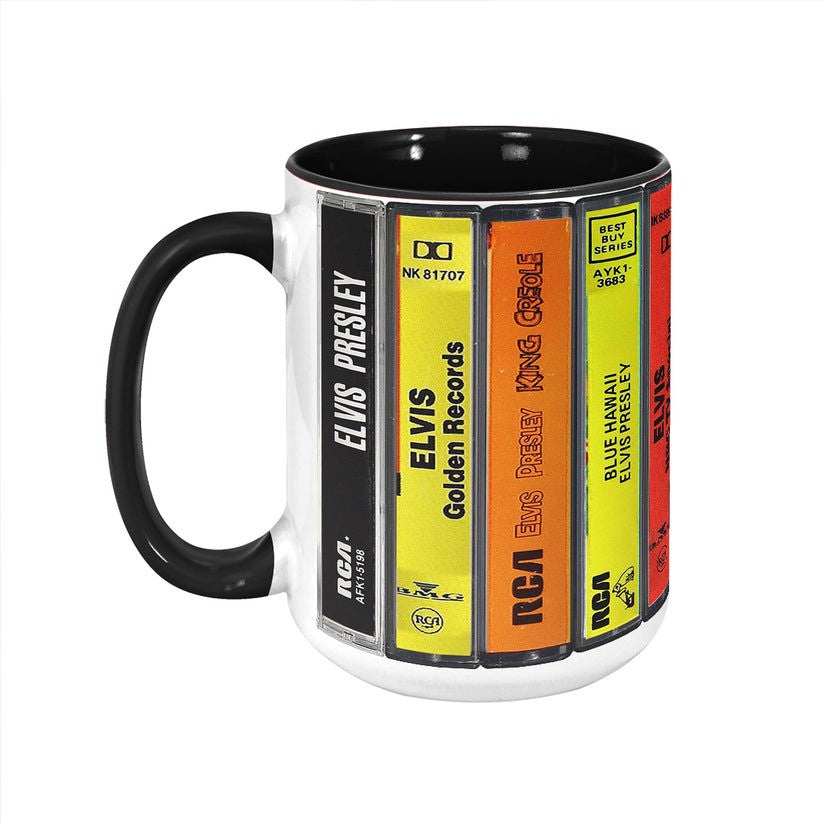 Premium ELV Albums Cassette Retro Collection Accent Mug