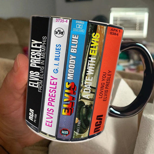 Premium ELV Albums Cassette Retro Collection Accent Mug