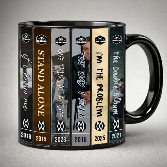 Premium MGWL Albums Cassette Collection Retro Accent Mug DAT