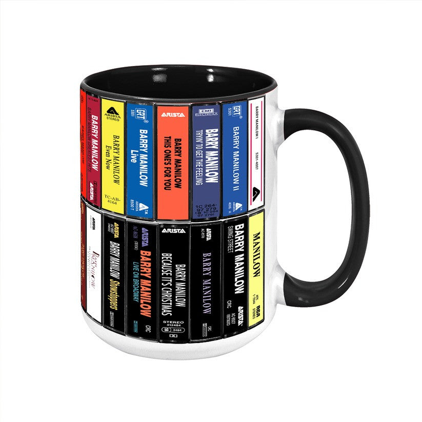 Premium BRML Albums Cassette Collection Retro Accent Edge-to-Edge Printed Mug