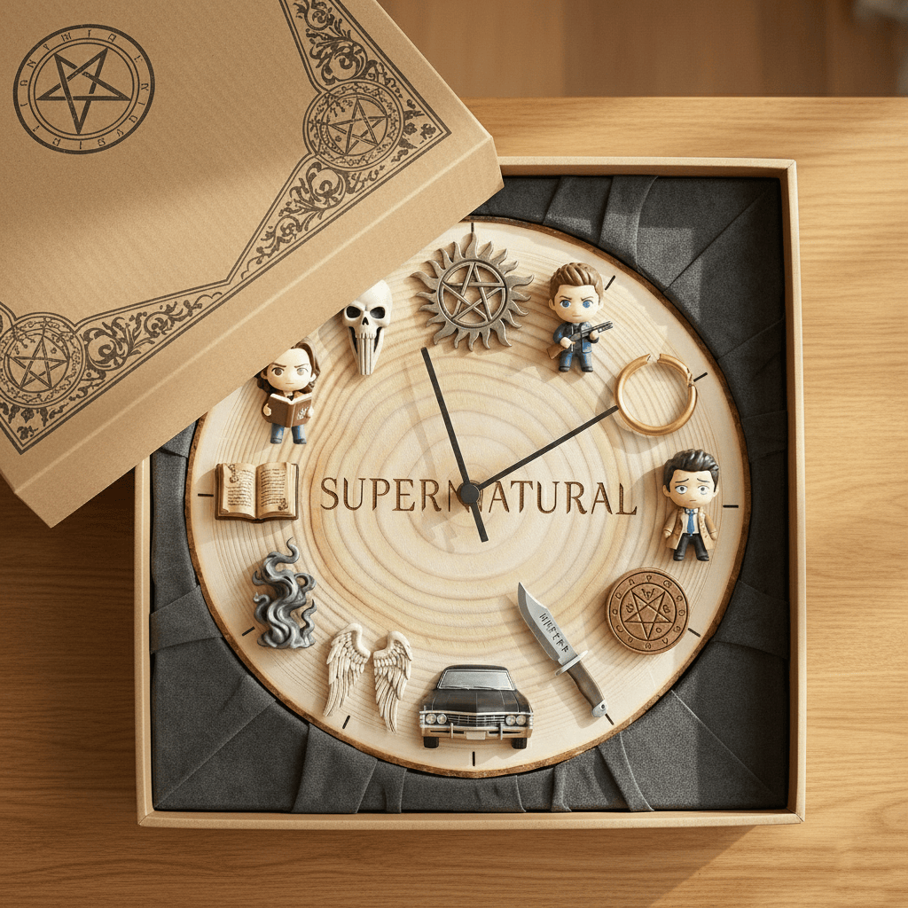 SUNA Wooden Wall Clock HTTT